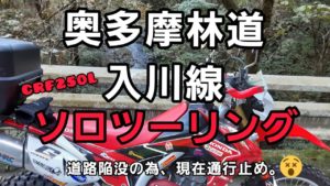 林道入川線【ホンダ CRF250L】